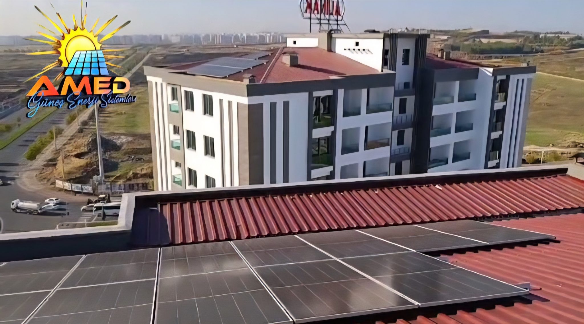 Amed Solar saha ekibi güneş paneli montajı