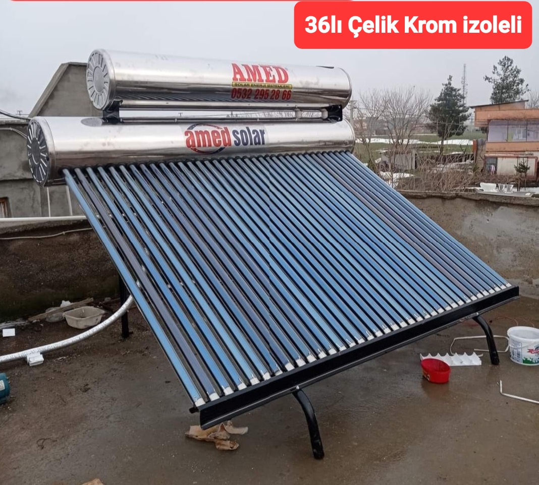 36 tüplü güneş enerjili su ısıtıcı
