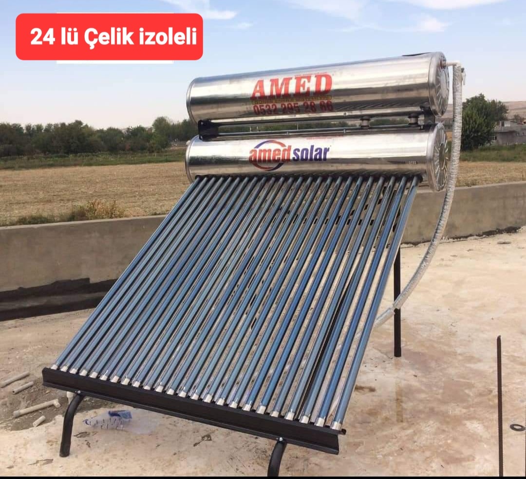 24 tüplü güneş enerjili su ısıtıcı